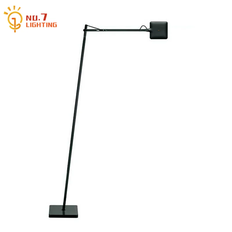 Floor Lamp Arched - Lampadaire à bras oscillant industriel avec