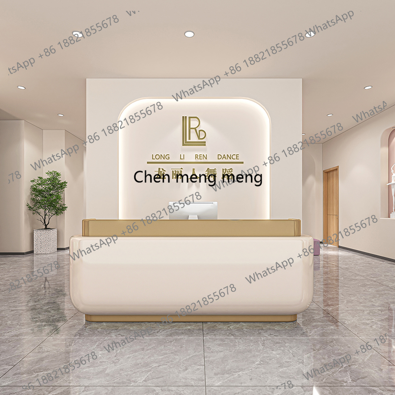 Reception Desk Counter - Comptoir de réception peint pour bar,
