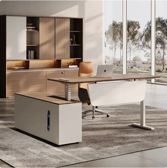 Office Furniture Logo - Bureau de direction moderne et simple,