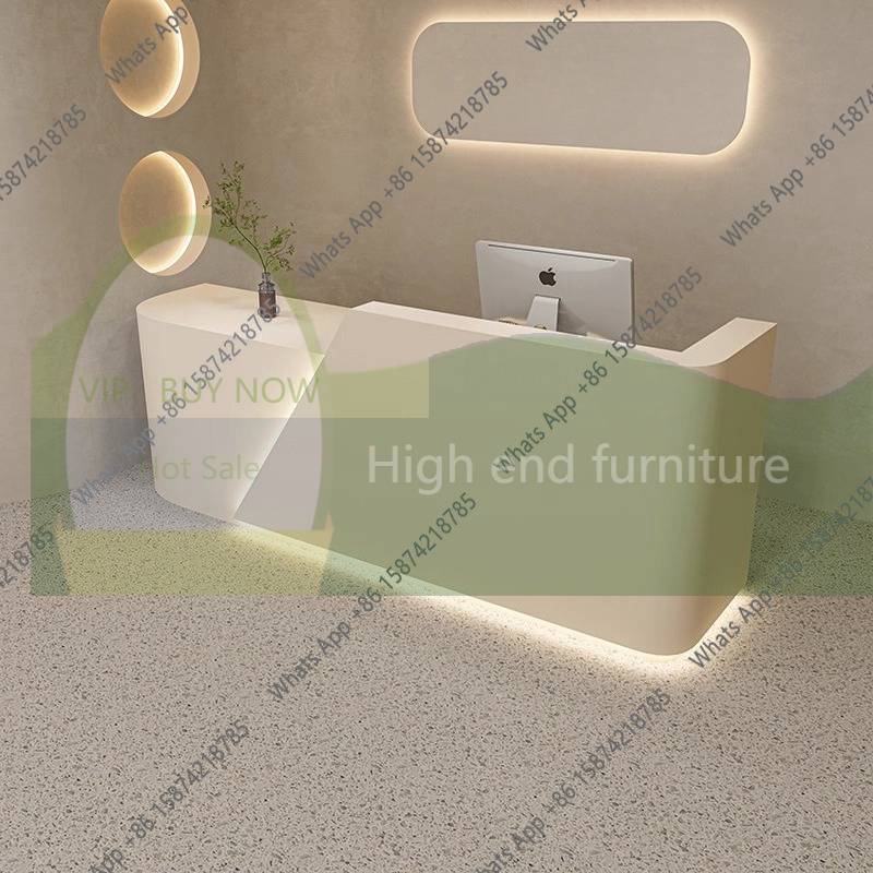 Office Furniture Logo - Comptoirs de réception DC MT blancs