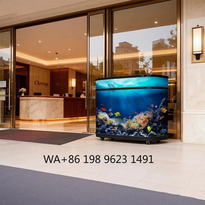 Reception Desk Counter - Écran LED vidéo dynamique personnalisé pour