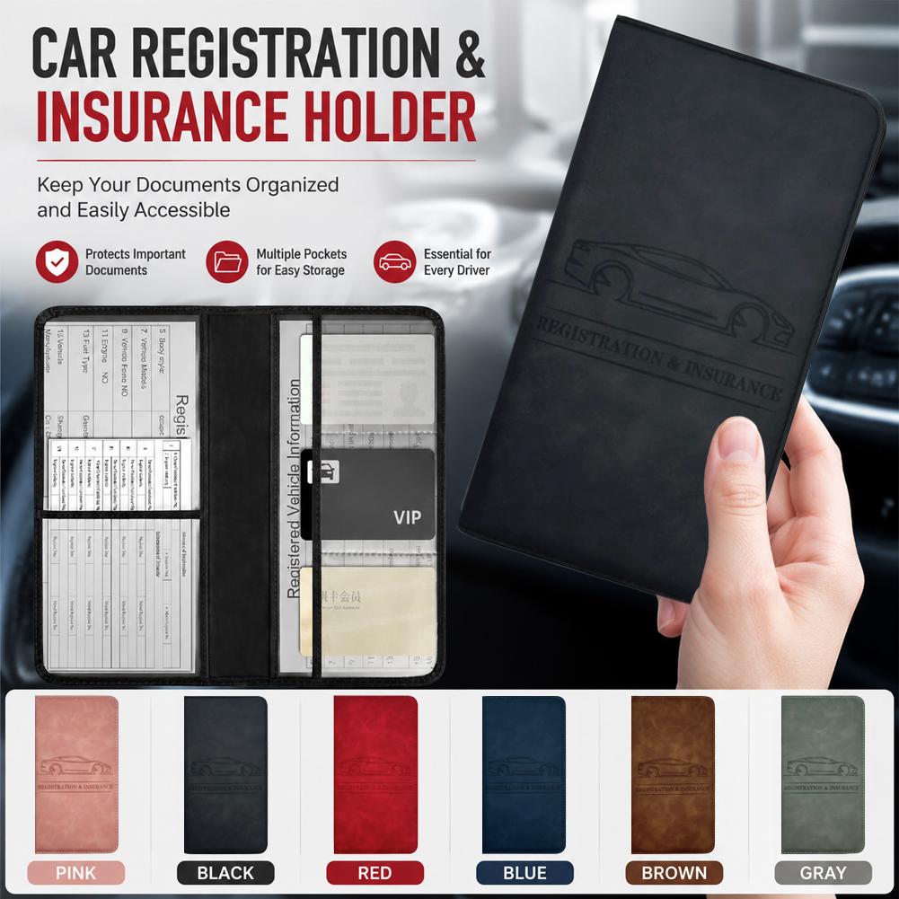 Binder Storage Box - Portefeuille de rangement pour documents automobiles