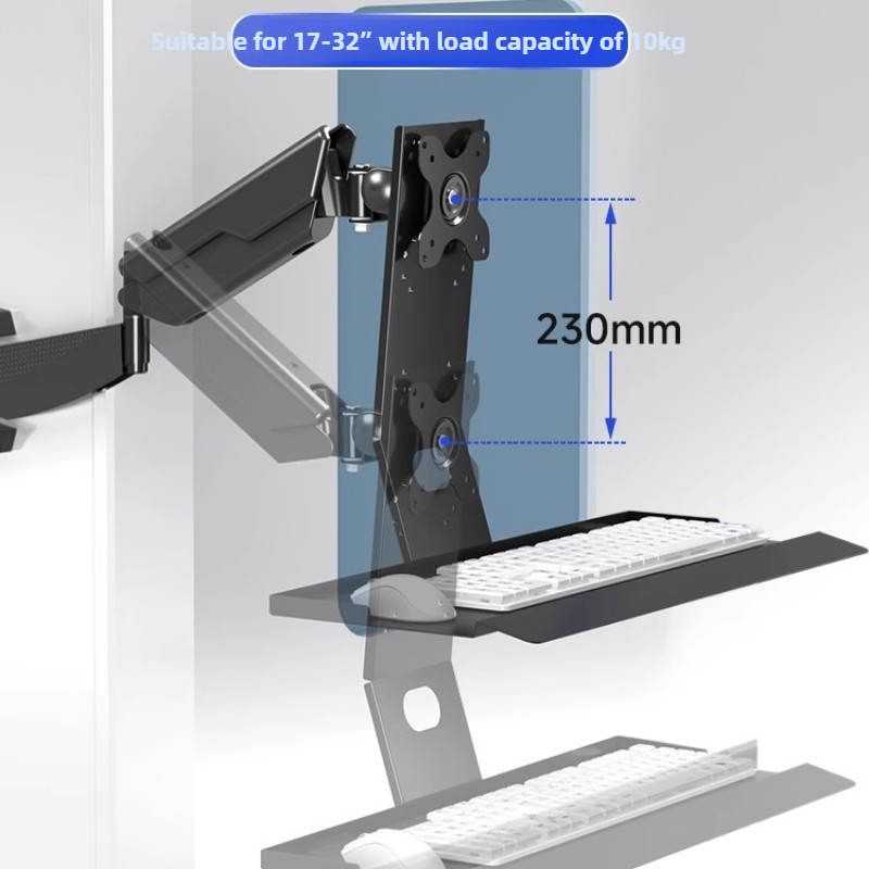 Wall Mounted Desk Fold - Support de montage pour moniteur robuste,