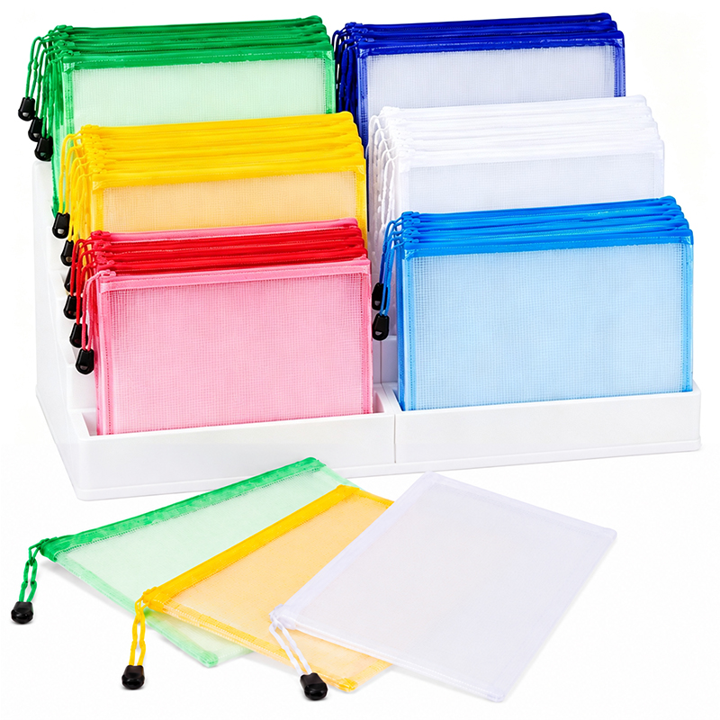 Binder Storage Box - Sacs à fermeture éclair en maille