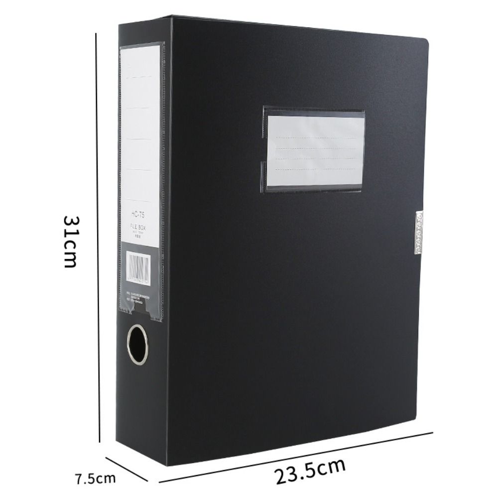 Binder Storage Box - Classeur multifonctionnel A4 noir bleu, boîte