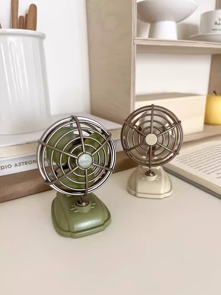 Office Furniture Equipment - Petit ventilateur de bureau rétro, chargement
