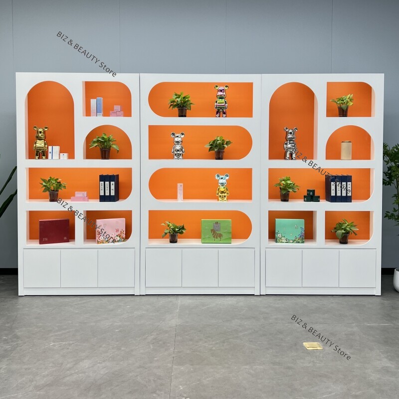Office Furniture Images - Vitrine cosmétique sur mesure laquée haute