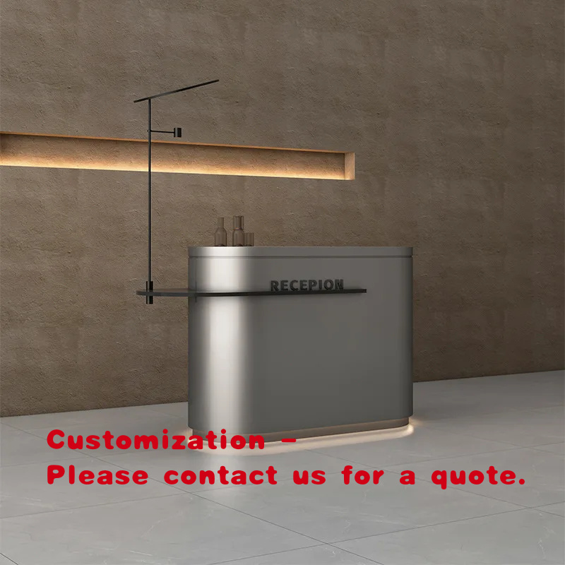 Reception Desk Counter - Comptoir de réception minimaliste nordique moderne