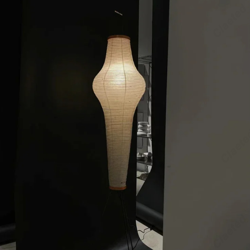 Lampadaire LED en papier de ri - Floor Lamp Arched avis et prix