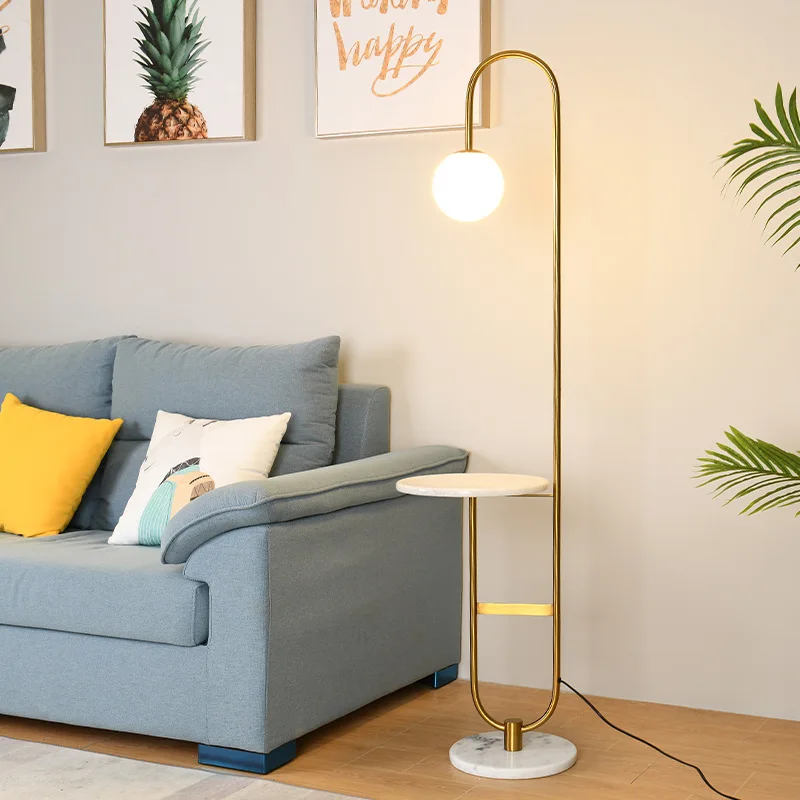 Lampe LED autoportante en marb - Floor Lamp Arched avis et prix