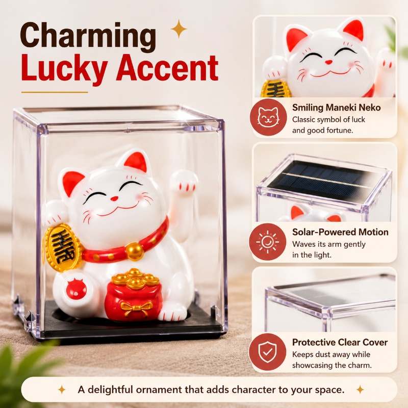 Mini décoration solaire Maneki - Cubicle Shelf Organizer avis et prix