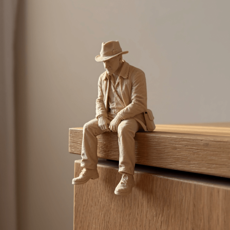 Statue d'explorateur beige mat - Cubicle Shelf Organizer avis et prix