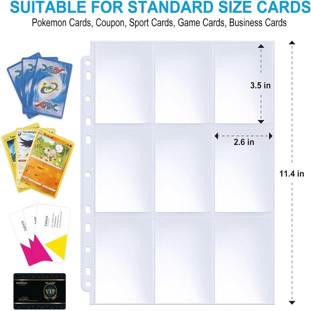 50 feuilles de protège-cartes  - Binder Storage Box avis et prix