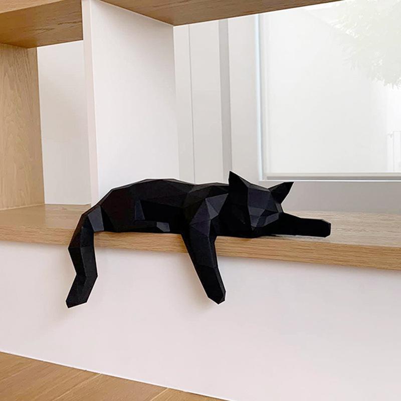 Statue de chat noir et blanc,  - Cubicle Shelf Organizer avis et prix