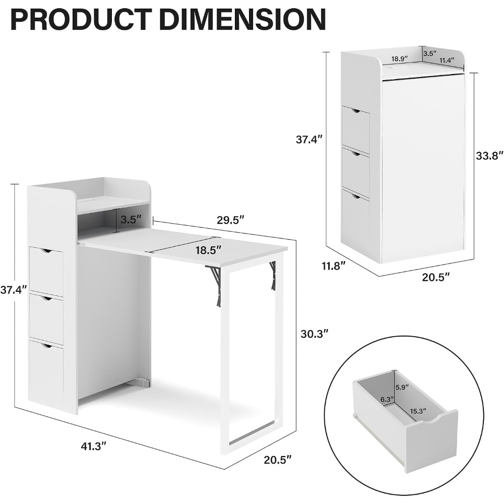 Bureau mural pliable, bureau d - Wall Mounted Desk Fold avis et prix