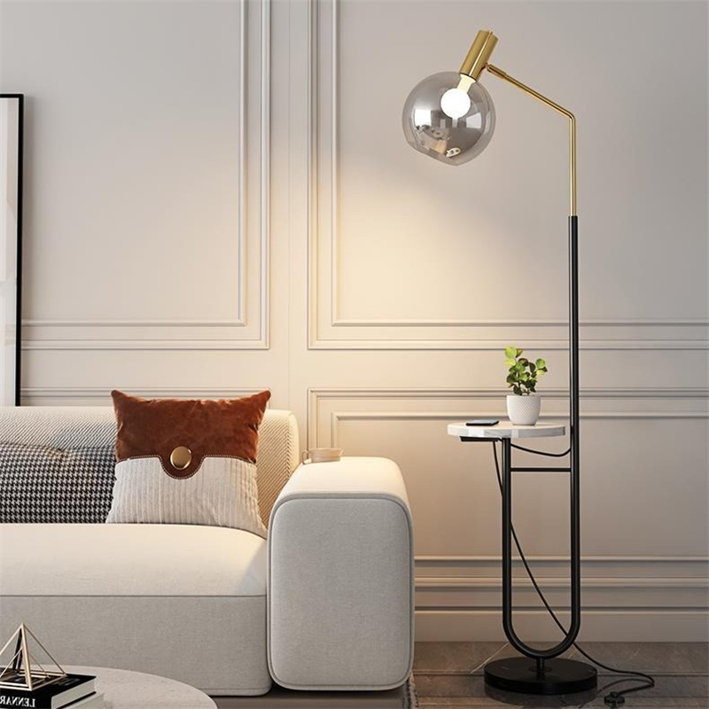 Lampe LED verticale en frêne a - Floor Lamp Arched avis et prix