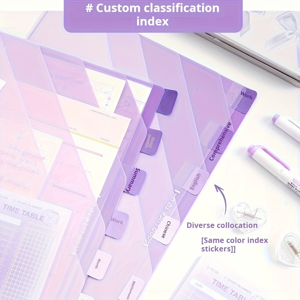 Organisateur de bureau transpa - Binder Storage Box avis et prix